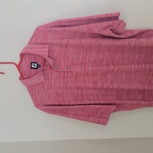 Men's reddish to pinkish FJ2X large size brand new shirt
